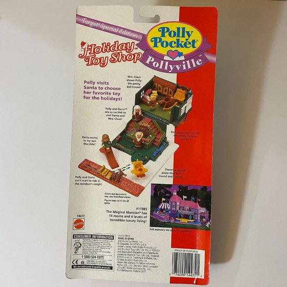 Bluebird Vintage Polly Pocket 1993 Holiday Toy Shop Target Special Edition Plays - Picture 6 of 9